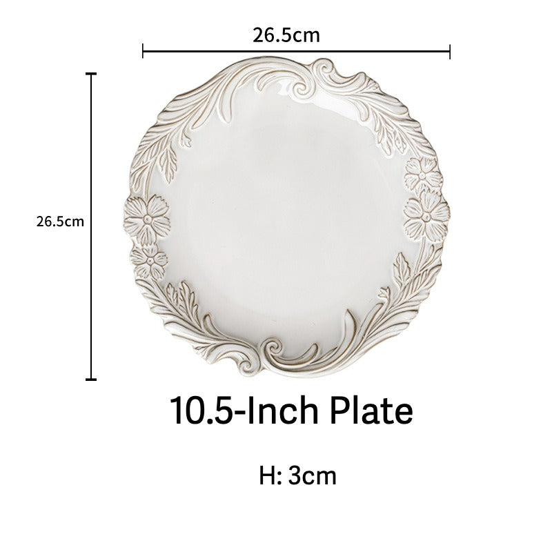 Lunar Flora Embossed Dinnerware