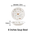 Vintage Butterfly Dining Plate & Soup Bowl - FINAL SALE
