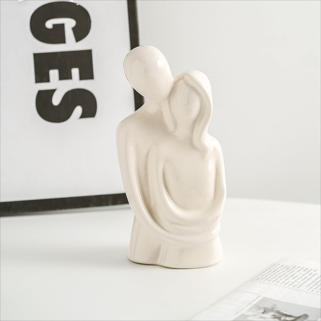 Hugging Couple Ceramic Decor