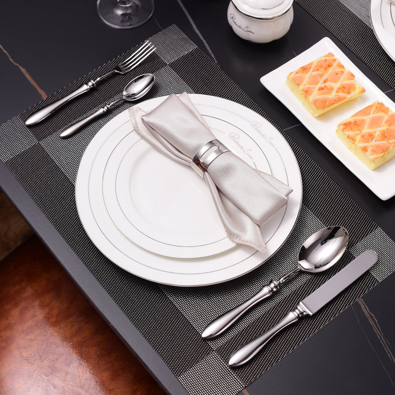 Leona Silver Luxury Stainless Steel Cutlery Set