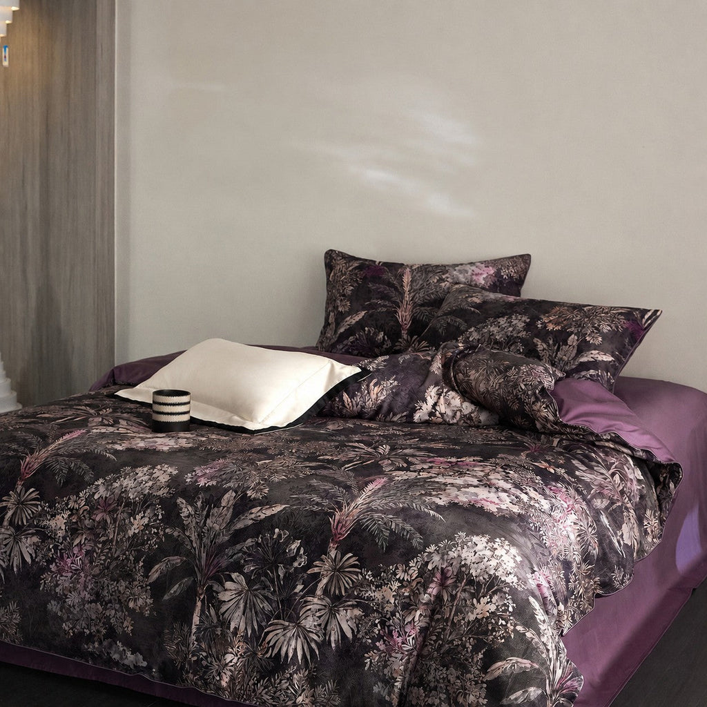 Savona Moonlit Canopy Botanical Egyptian Cotton Bedding Set