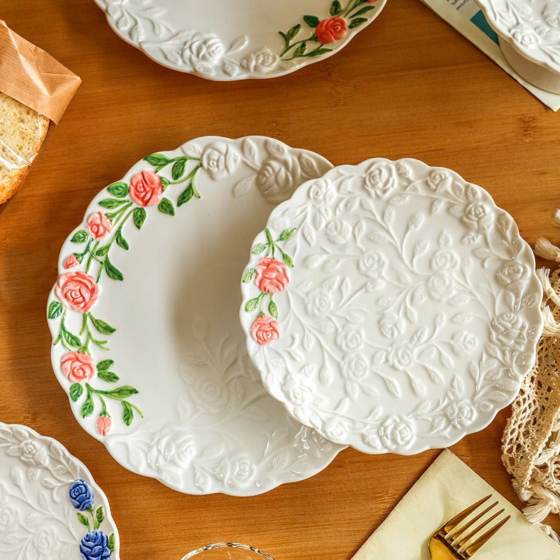 Floral Dream Rose Plate