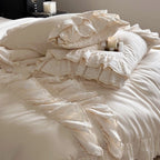 Jasmine Cream Ruffle Bedding Set
