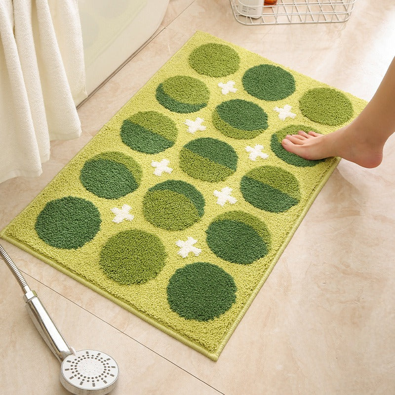 Fresh Green Bathroom Mat