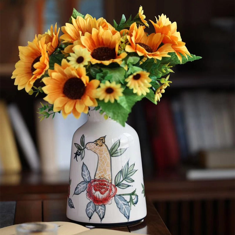 Vintage Pattern Ceramic Vase