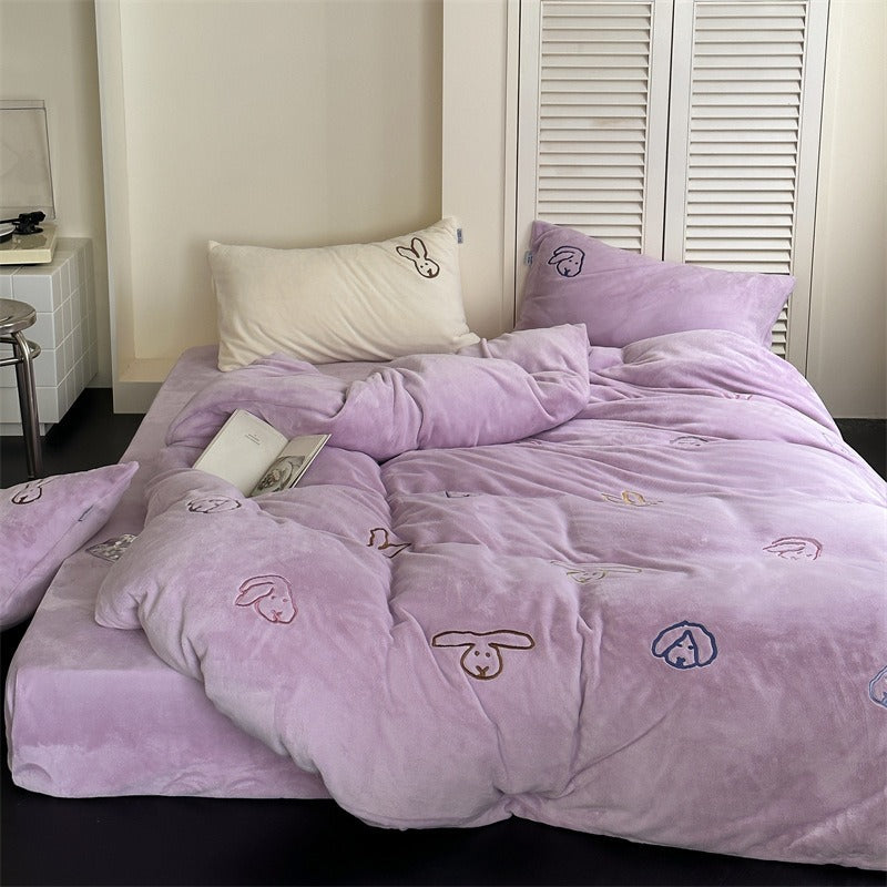 Warm Bunny Bedding Set