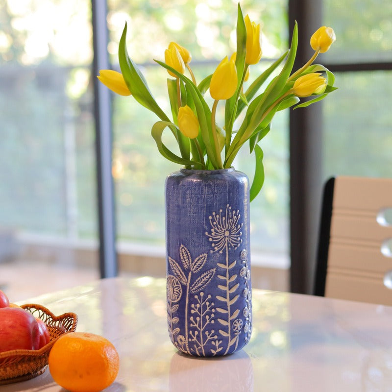 Blue Ceramic Vase