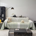 Dancing Green Line Sofa Cover