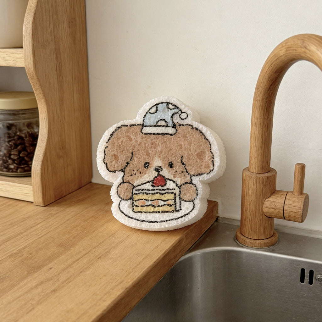 Cafe Puppy Dish Sponge Set
