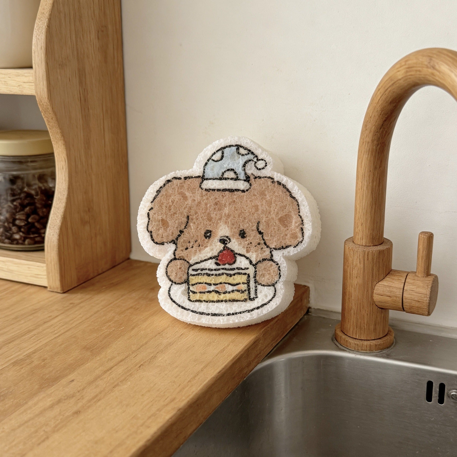 Cafe Puppy Dish Sponge Set