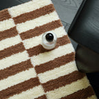Vintage Checker Fluffy Rug