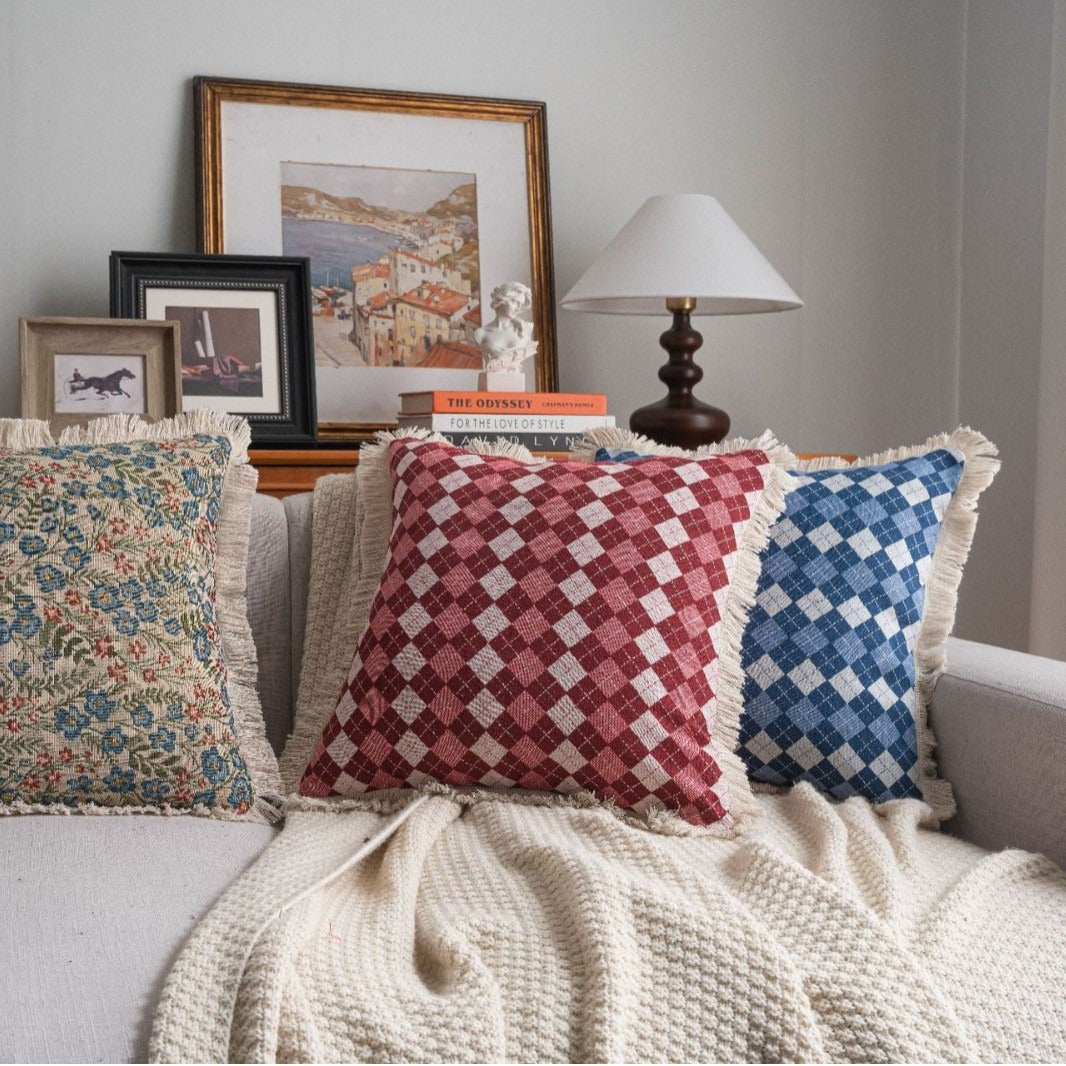 Disco Diamond Fringe Cushion