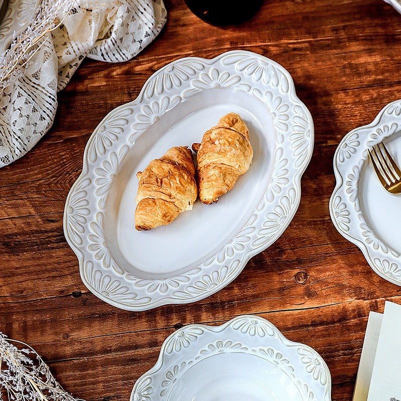 Garland Embossed Ceramic Dinnerware