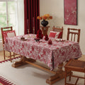 Red Palm Tablecloth
