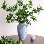 Blooming Roses Ceramic Vase
