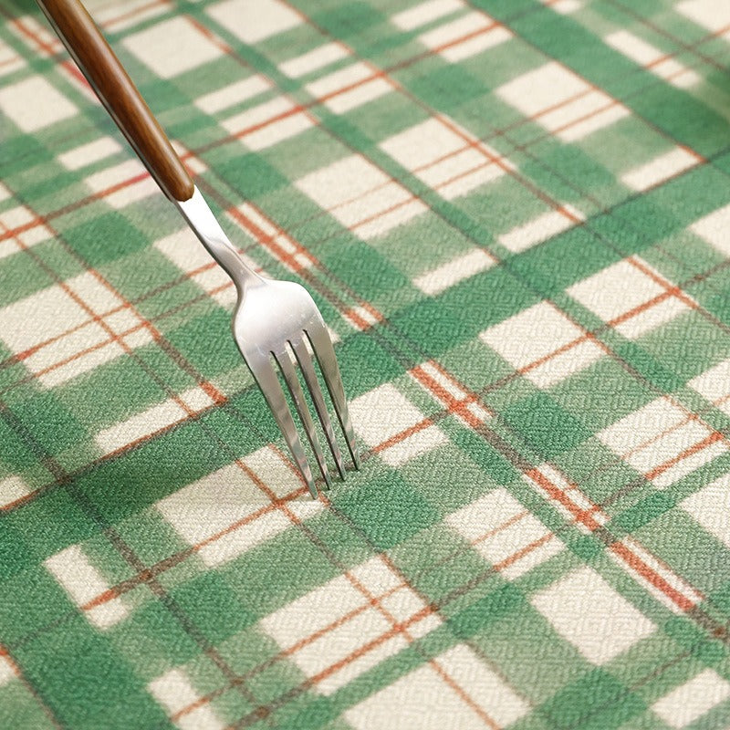 Moss Plaid Tablecloth