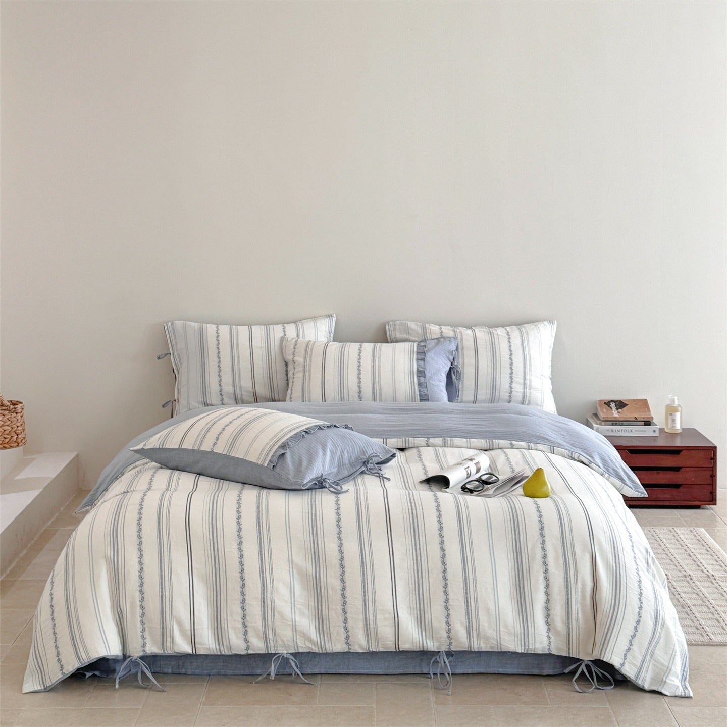 Sea Salt Stripe Bedding Set