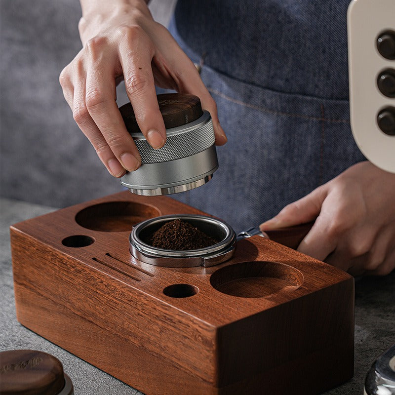 The Daily Grind Wood Coffee Distributor