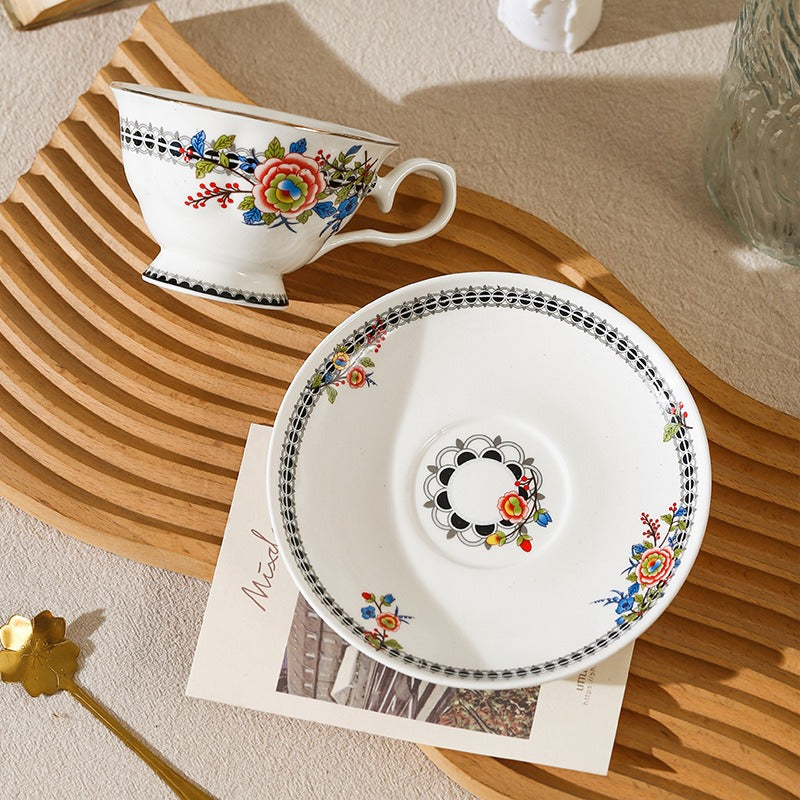 Blooming Peony Lace Teacup Set