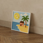 Sunny Beach Wall Clock