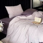 Misty Mauve Sateen Bedding Set
