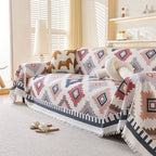 Retro Tribal Diamond Sofa Cover