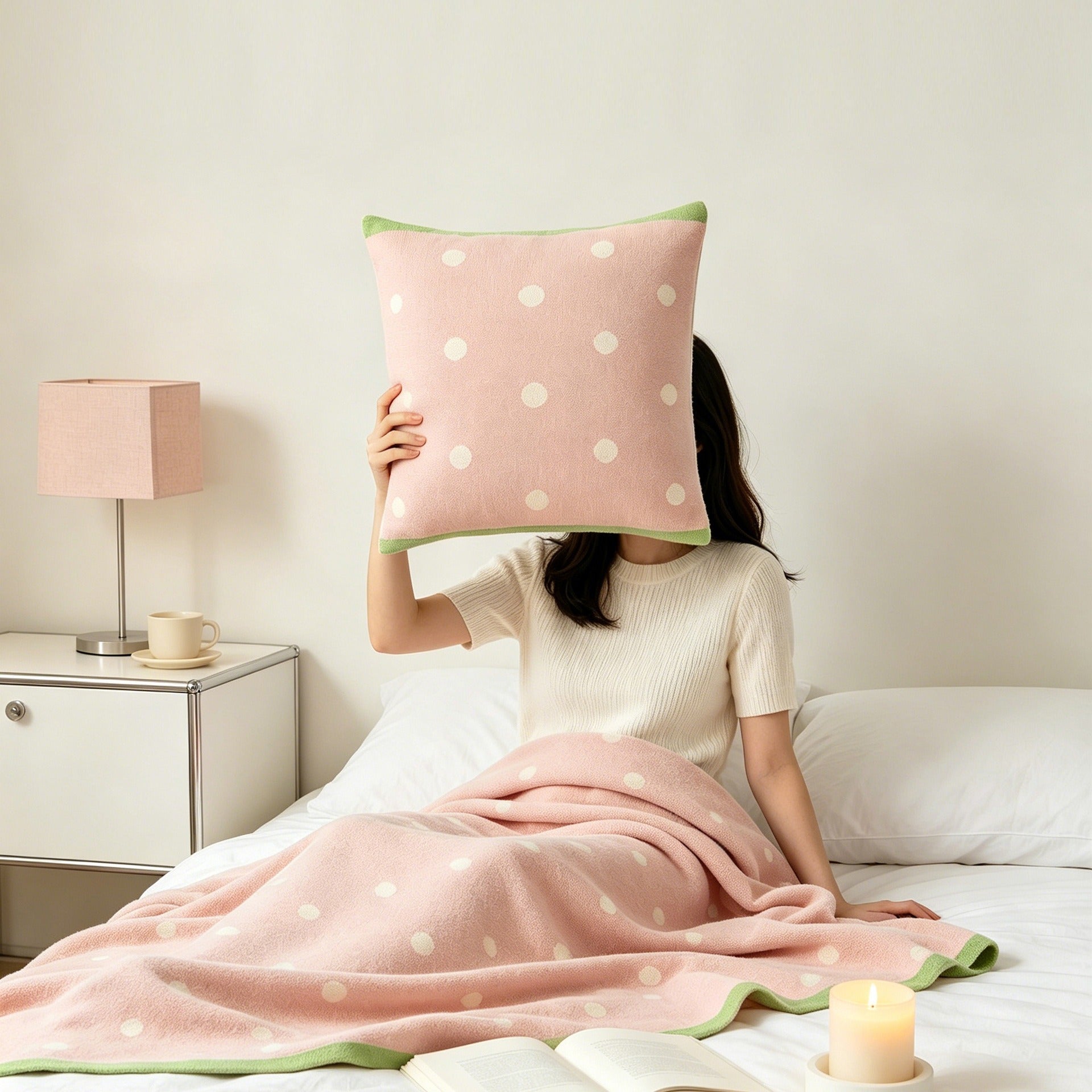 Dot Breeze Throw & Cushion