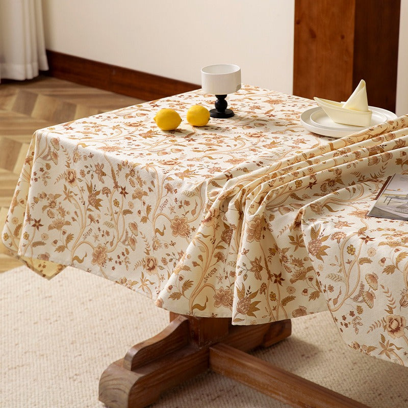 Vintage Floral Vine Tablecloth