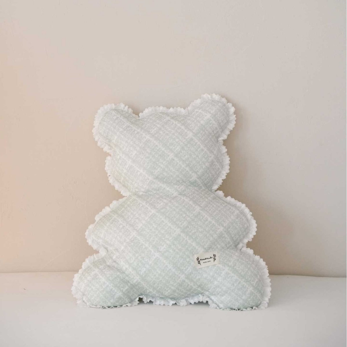 Plaid Teddy Cushion