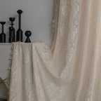 Rose Lace Tassel Curtain