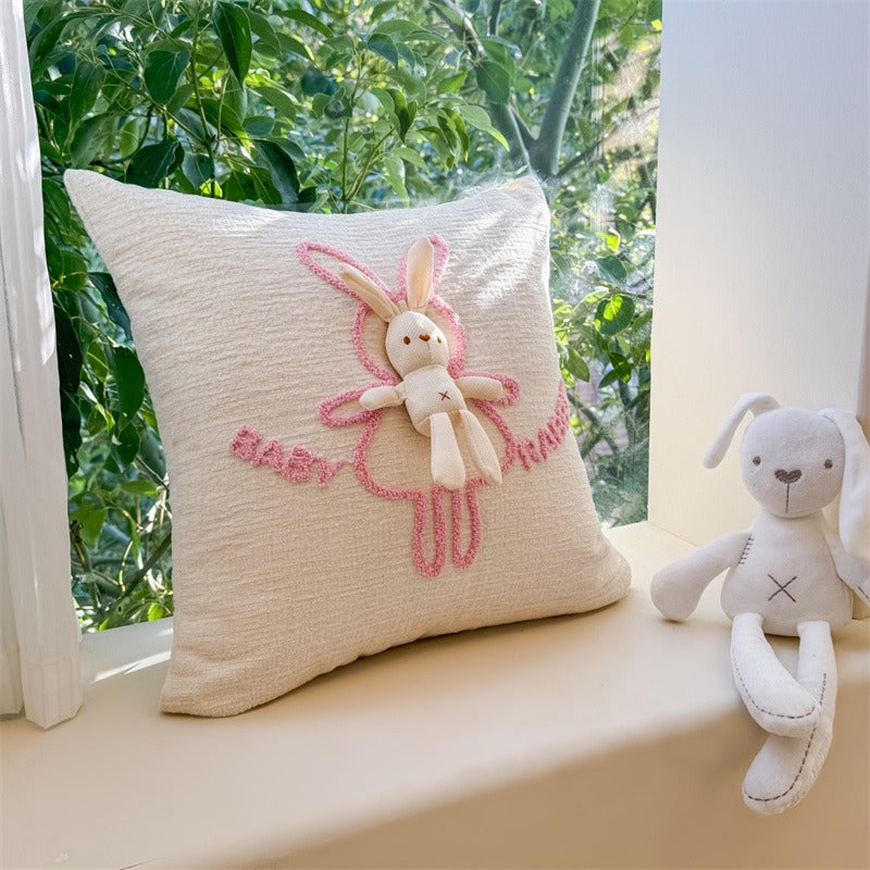 Candy Bow Bunny Plush Cushion