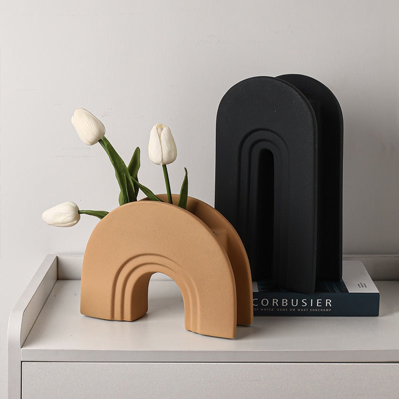 Modern Arched Ceramic Vase