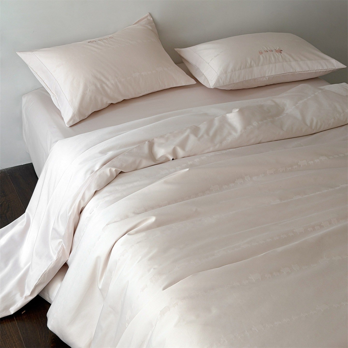 Blush Piglet Stripe Bedding Set