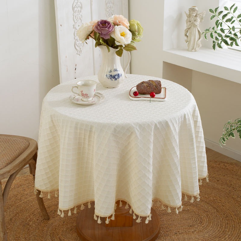 Soft Grid Morning Tablecloth