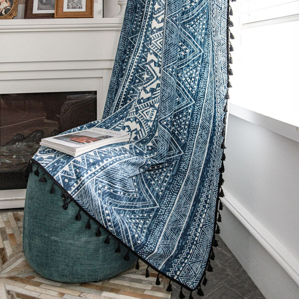 Ocean Tribe Tassel Curtain