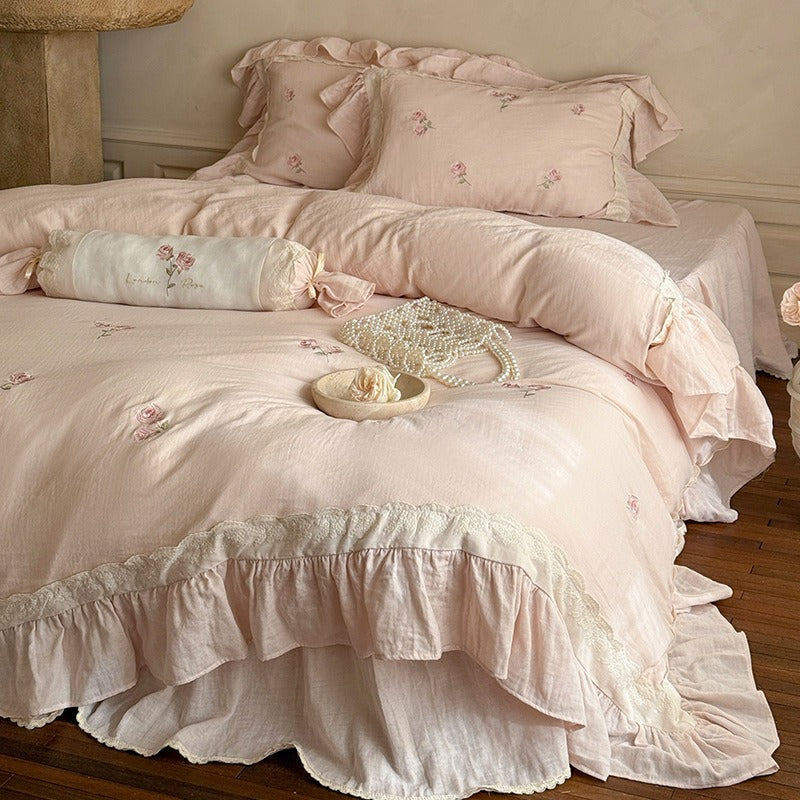Provence Rose Lace Bedding
