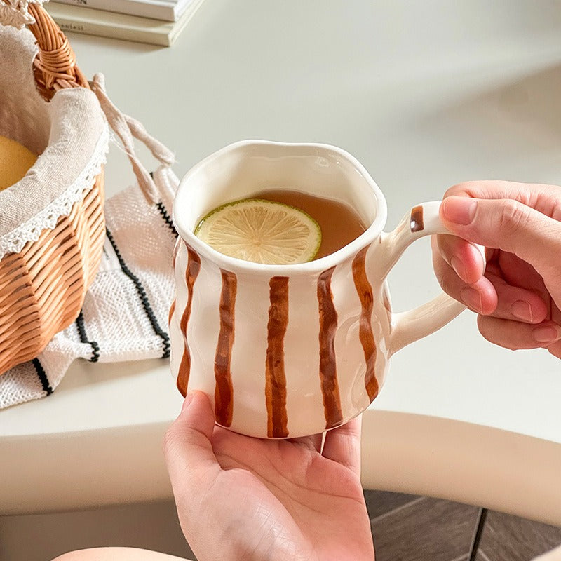 Earth Stripe Wavy Mug
