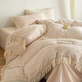 Linen Fringe Bedding Set