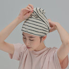 Minimalist Striped Hair Cap