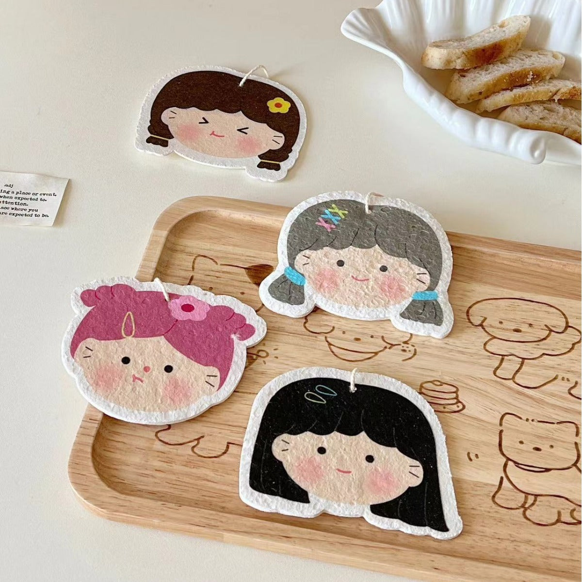 Cutie Girl Dish Sponge Set