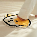 Yellow Fluffy Bath Mat
