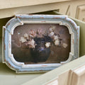 Vintage Chipped Blue & White Frame