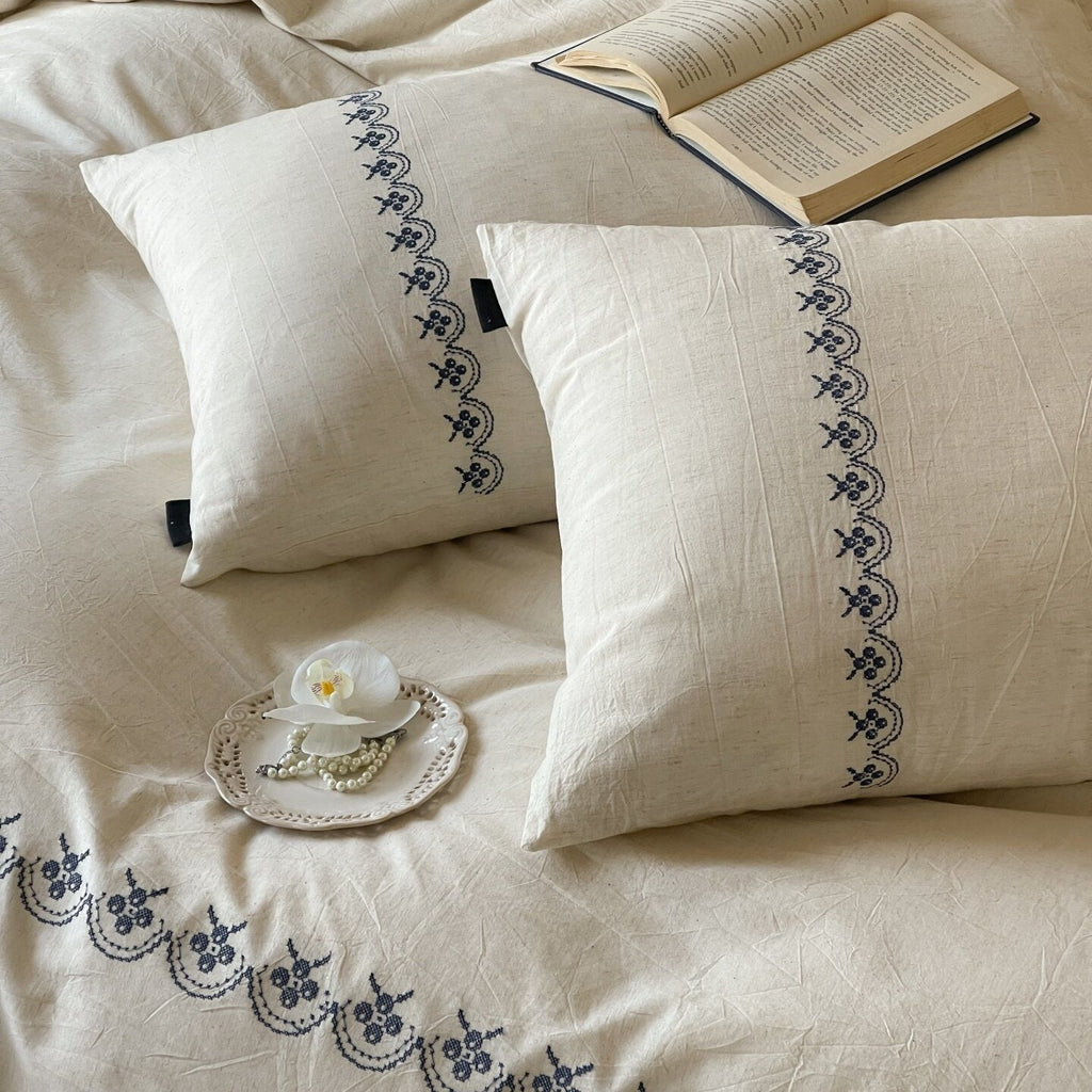 Indigo Coast Linen Bedding Set