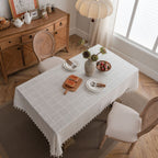 Farmhouse Lattice Tablecloth
