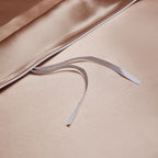 Solenne Cameo Rose Openwork Trim Luxury Pure Mulberry Silk Bedding Set