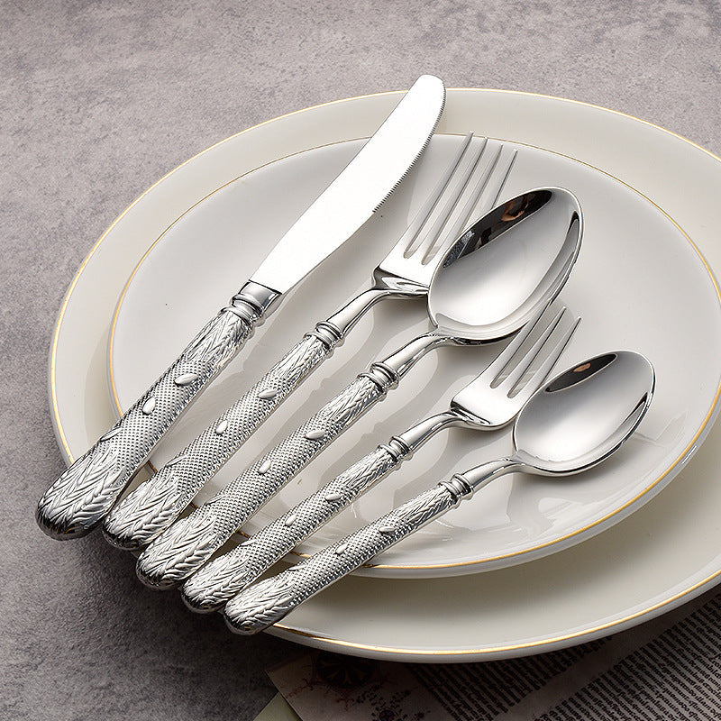 Eternal Grace Ornate Luxury Stainless Steel Cutlery Set