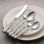 Eternal Grace Ornate Luxury Stainless Steel Cutlery Set