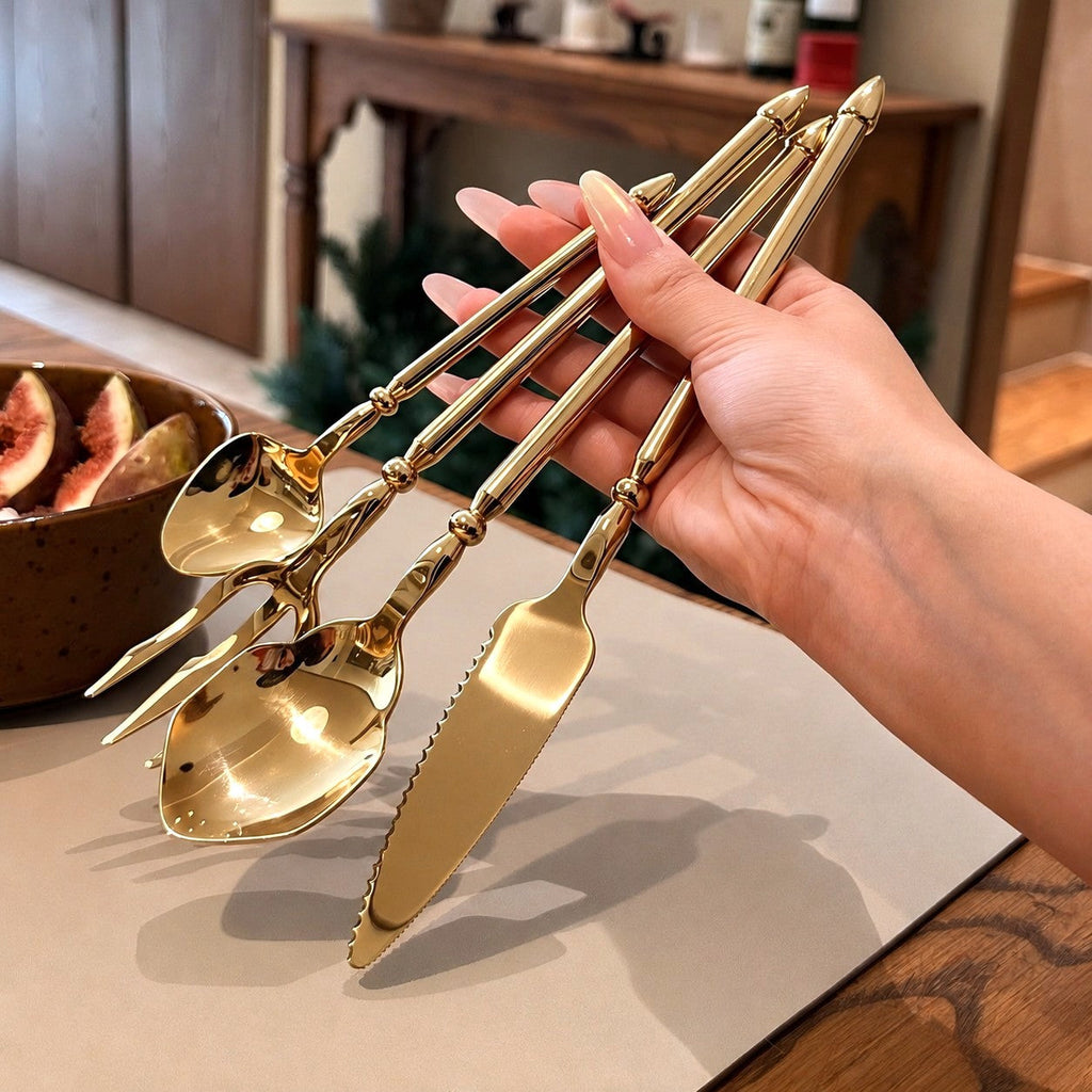 Lou Gold Exclusive Stainless Steel Cutlery Set
