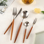 Dalbergia Rosewood Luxury Stainless Steel Cutlery Set