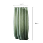 Green Serenity Glass Vase